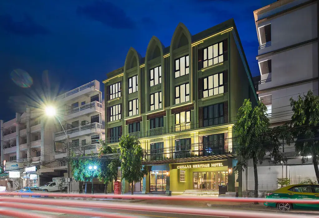 Angled evening view of Chillax Heritage Hotel